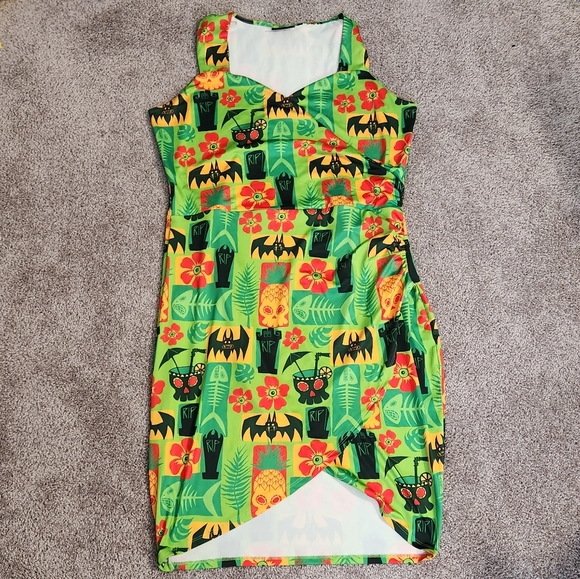 Sourpuss Dresses & Skirts - Sourpuss spooky tiki dress